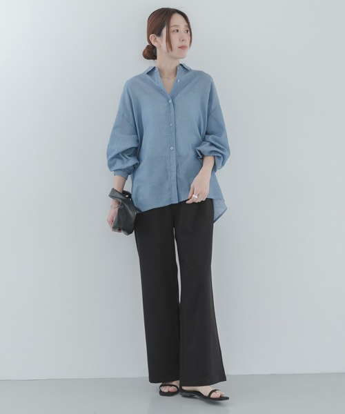 URBAN RESEARCH Sonny Label(アーバンリサーチサニーレーベル)の「『WEB限定』ノンストレスワイドイージーパンツ(その他パンツ・レディース・ブラック/グレー・36/38)」の16枚目の写真