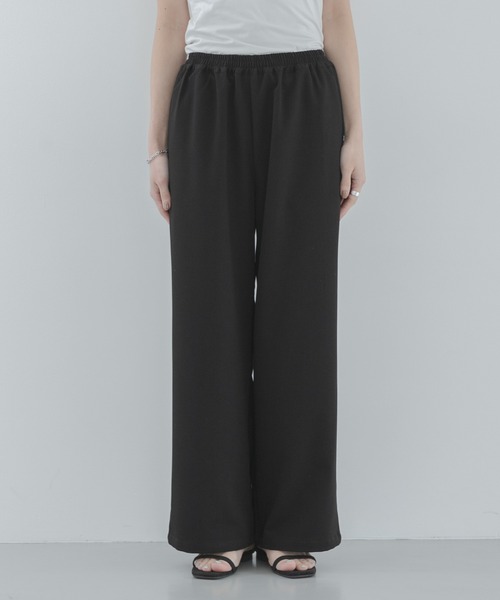 URBAN RESEARCH Sonny Label(アーバンリサーチサニーレーベル)の「『WEB限定』ノンストレスワイドイージーパンツ(その他パンツ・レディース・ブラック/グレー・36/38)」の17枚目の写真