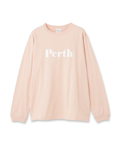Healthy denim(ヘルシーデニム)の「【Healthy DENIM】PerthロングTシャツ(Tシャツ/カットソー・レディース・ホワイト/ベビーピンク/ブラック・02)」の4枚目の写真