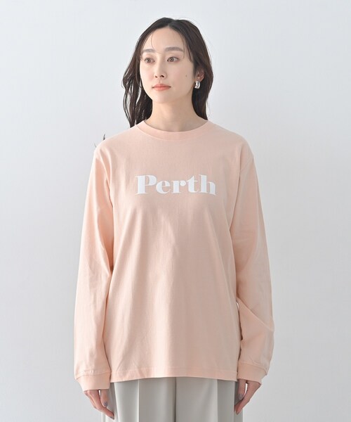 Healthy denim(ヘルシーデニム)の「【Healthy DENIM】PerthロングTシャツ(Tシャツ/カットソー・レディース・ホワイト/ベビーピンク/ブラック・02)」の17枚目の写真