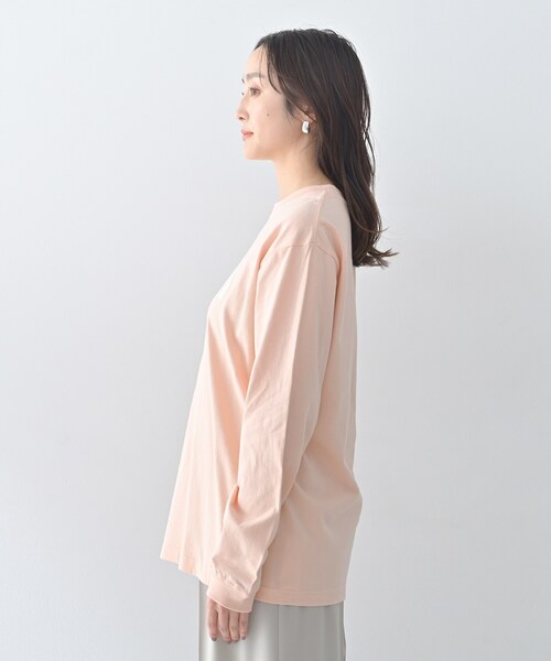 Healthy denim(ヘルシーデニム)の「【Healthy DENIM】PerthロングTシャツ(Tシャツ/カットソー・レディース・ホワイト/ベビーピンク/ブラック・02)」の18枚目の写真
