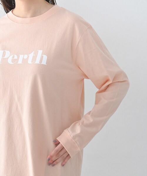 Healthy denim(ヘルシーデニム)の「【Healthy DENIM】PerthロングTシャツ(Tシャツ/カットソー・レディース・ホワイト/ベビーピンク/ブラック・02)」の21枚目の写真