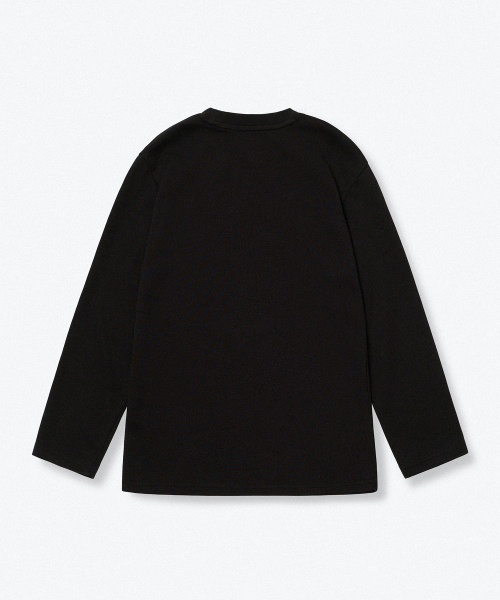 MUSINSA STANDARD KIDS（ムシンサスタンダードキッズ）の「[ヒートタンダード] クルーネック長袖Tシャツ [ブラック]（Tシャツ/カットソー・レディース・その他・110/140/160/150/130/120）」の4枚目の写真