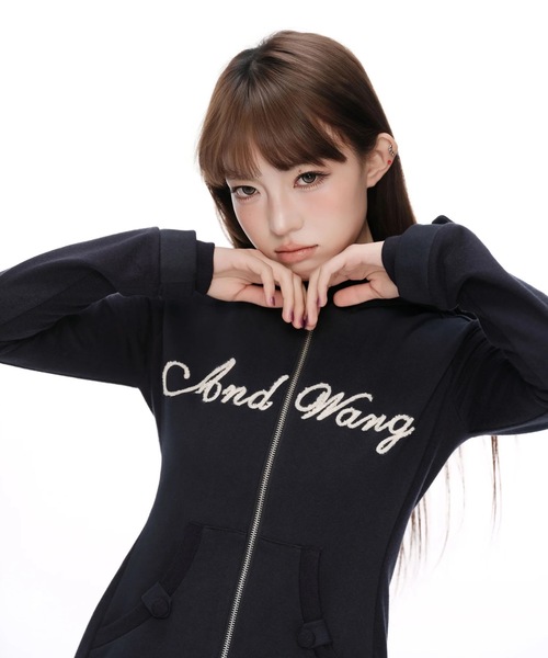 Patina Rib Hoodie（スウェット）｜andwang（アンドワン）の