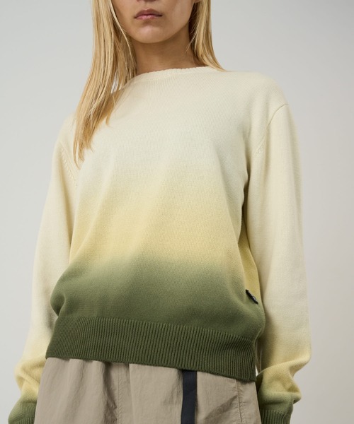 Gramicci(グラミチ)の「SUN FADE SWEATER / サンフェードセーター Gramicci グラミチ(ニット/セーター・メンズ・パープル系その他2/クリーム・M/L/XL/S)」の2枚目の写真