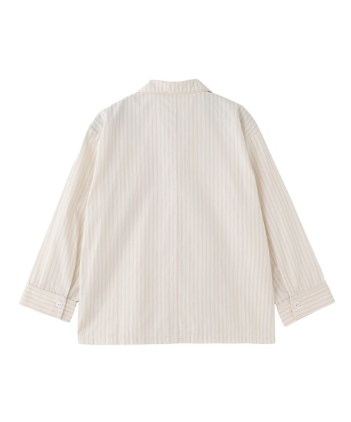 MILKFED.（ミルクフェド）の「STRIPED PAJAMA SHIRT（シャツ/ブラウス・レディース・オフホワイト/ライトピンク/ライトブルー・ONE SIZE）」の19枚目の写真