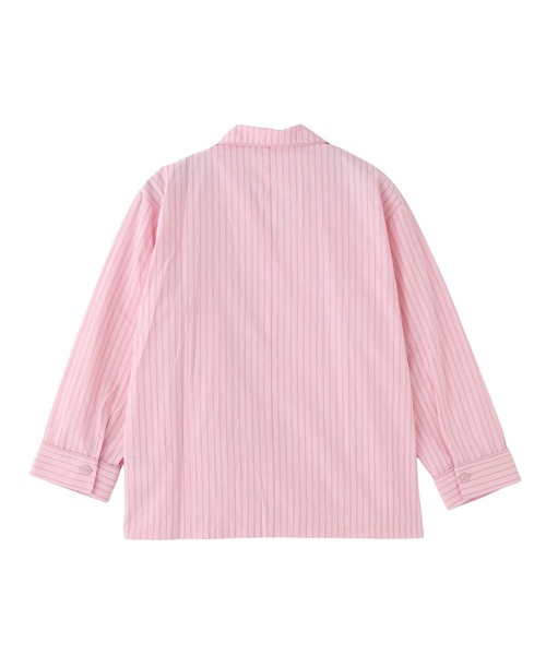 MILKFED.（ミルクフェド）の「STRIPED PAJAMA SHIRT（シャツ/ブラウス・レディース・オフホワイト/ライトピンク/ライトブルー・ONE SIZE）」の21枚目の写真