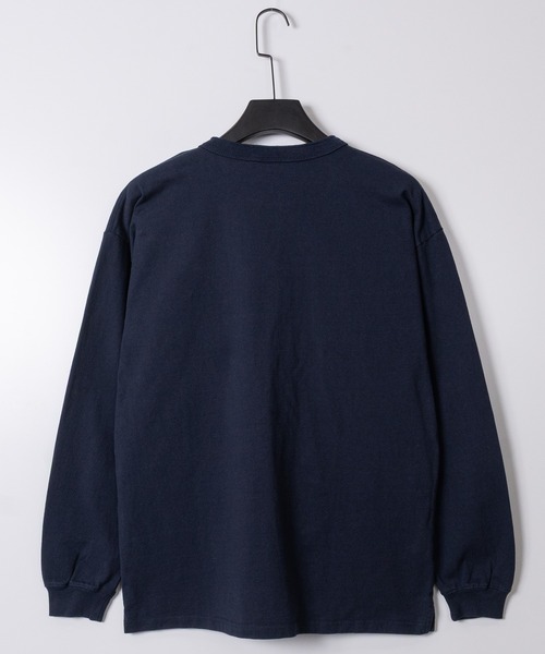 Goodwear（グッドウェア）の「【h】〔Goodwear/グッドウェア〕USAコットン ヘビーウェイト ヘンリーネック ロングスリーブTシャツ/無地（Tシャツ/カットソー・メンズ・チャコールグレー/ブラック/ホワイト/ネイビー/ブルー系その他・SMALL/MEDIUM/LARGE）」の13枚目の写真