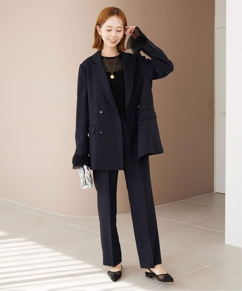 SLOBE IENA ウォッシャブルツイルダブルジャケット SLOBE IENA｜《WEB限定/セットアップ対応可/追加3》ウォッシャブル