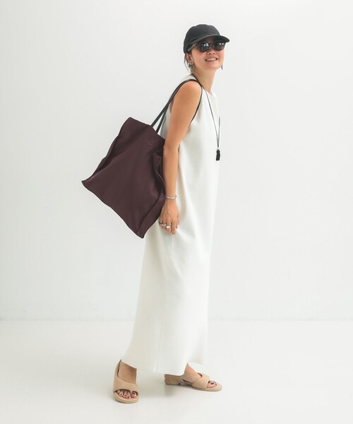 Demi-Luxe BEAMS(デミルクス ビームス)の「ロゴ エンブロイダリー トートバッグ(トートバッグ・レディース・オフホワイト/ブラウン・ONE SIZE)」の4枚目の写真