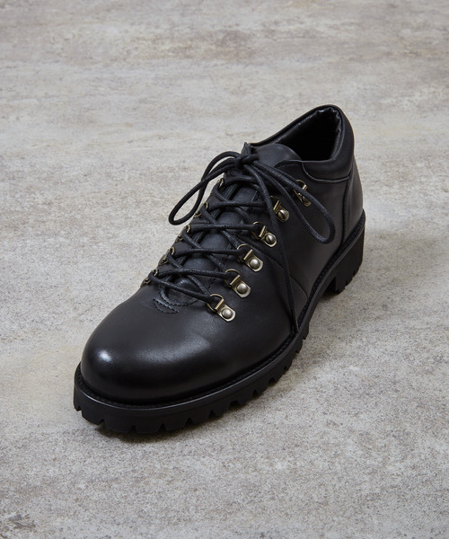 PADRONE(パドローネ)の「PADRONE パドローネ / TREKKING SHOES WATER PROOF LEATHER トレッキングシューズ 防水レザー 日本製 / PU8054-2101(ブーツ・メンズ・ブラック/ダークブラウン・42/41/40)」の5枚目の写真