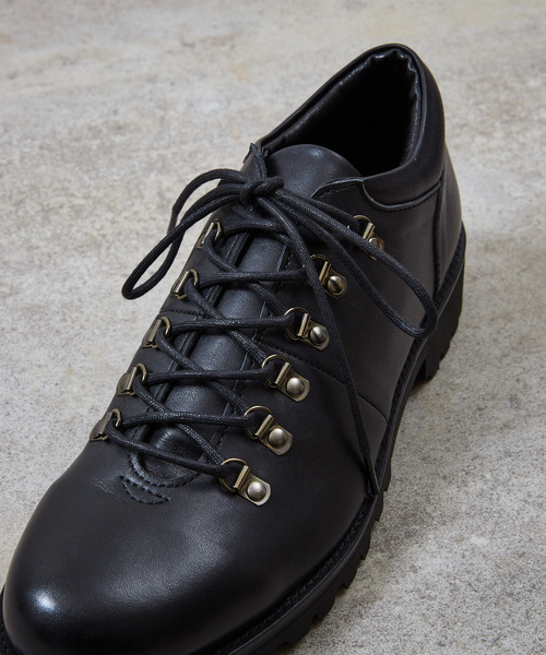 PADRONE(パドローネ)の「PADRONE パドローネ / TREKKING SHOES WATER PROOF LEATHER トレッキングシューズ 防水レザー 日本製 / PU8054-2101(ブーツ・メンズ・ブラック/ダークブラウン・42/41/40)」の7枚目の写真