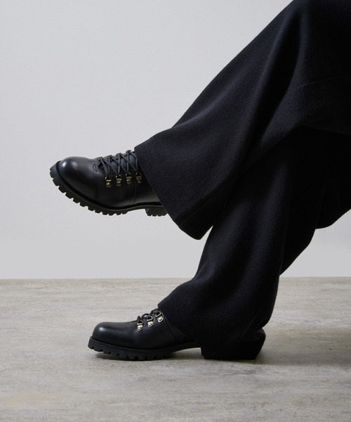 PADRONE(パドローネ)の「PADRONE パドローネ / TREKKING SHOES WATER PROOF LEATHER トレッキングシューズ 防水レザー 日本製 / PU8054-2101(ブーツ・メンズ・ブラック/ダークブラウン・42/41/40)」の15枚目の写真