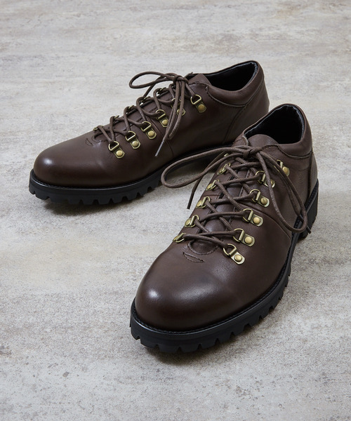 PADRONE(パドローネ)の「PADRONE パドローネ / TREKKING SHOES WATER PROOF LEATHER トレッキングシューズ 防水レザー 日本製 / PU8054-2101(ブーツ・メンズ・ブラック/ダークブラウン・42/41/40)」の19枚目の写真