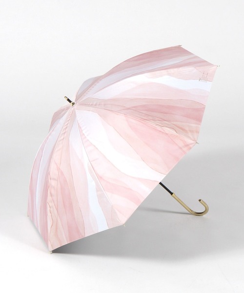 GLOBAL WORK(グローバルワーク)の「遮光ウォーターペイント傘/658182(長傘・レディース・ライトブルー/ライトピンク・FREE)」の2枚目の写真