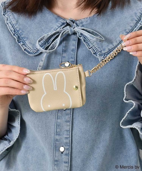Bleu Bleuet(ブルーブルーエ)の「miffyおかおコインパスケース(パスケース・レディース・ブラック・FREE)」の2枚目の写真