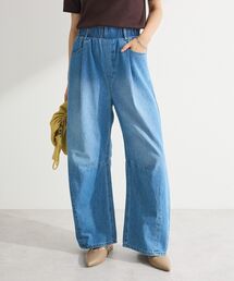 ウエストタックコクーンデニムパンツ