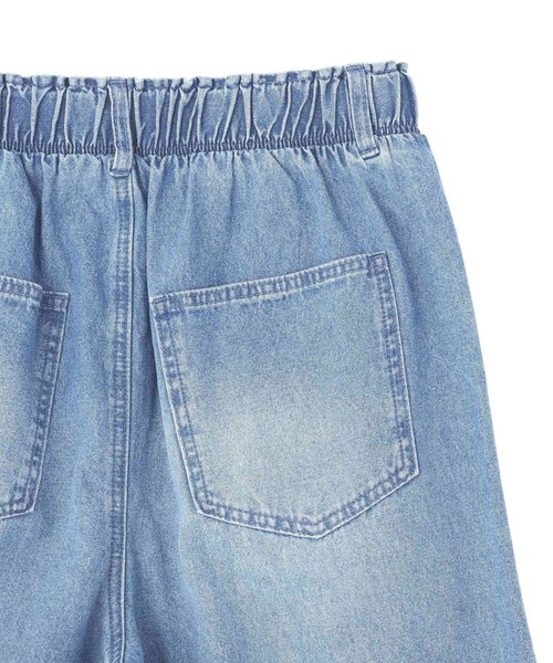 Green　Parks（グリーンパークス）の「ウエストタックコクーンデニムパンツ（デニムパンツ・レディース・インディゴブルー/ライトインディゴブルー/アイボリー・FREE）」の21枚目の写真