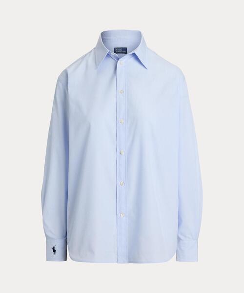 POLO RALPH LAUREN（ポロ ラルフ ローレン）の「オーバーサイズ フィット コットン シャツ（シャツ/ブラウス・レディース・ブルー・S/M/XS）」の7枚目の写真