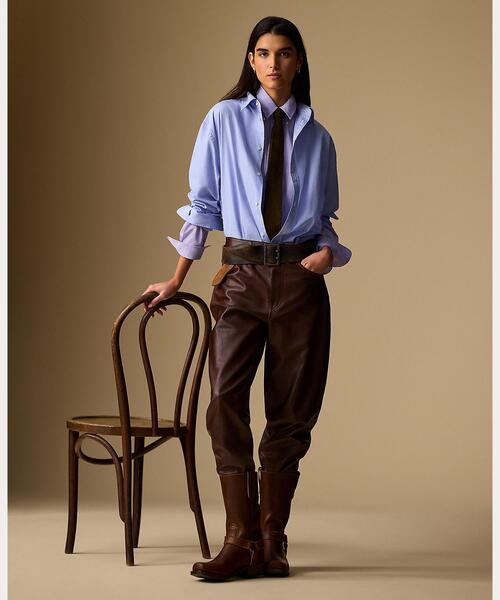 POLO RALPH LAUREN（ポロ ラルフ ローレン）の「オーバーサイズ フィット コットン シャツ（シャツ/ブラウス・レディース・ブルー・S/M/XS）」の4枚目の写真