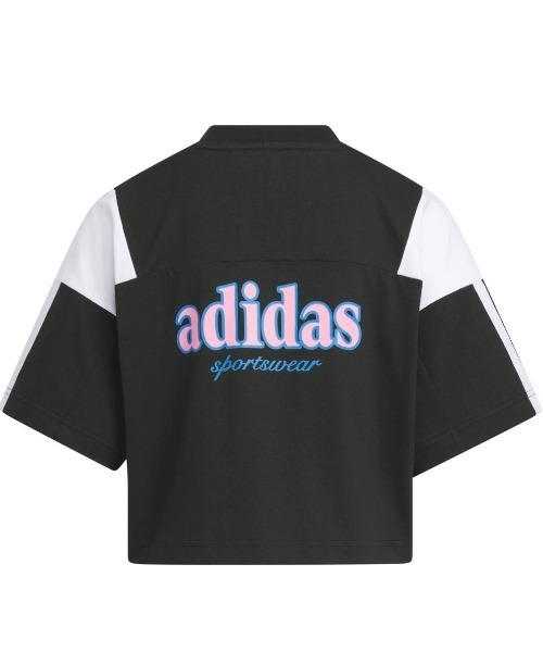adidas（アディダス）の「アディダス adidas カラーブロック オーバーサイズ 半袖Tシャツ（Tシャツ/カットソー・キッズ・ブラック/ピンク・120cm/130cm/140cm/150cm/160cm）」の7枚目の写真