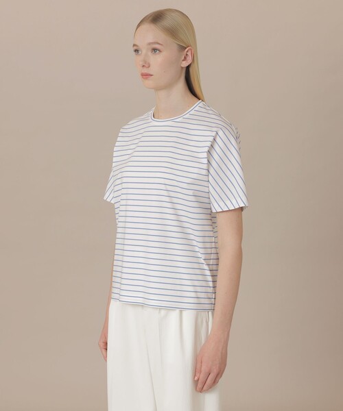 MACKINTOSH LONDON（マッキントッシュ ロンドン）の「【The Essential Collection】プレーティング天竺ボーダーTシャツ（Tシャツ/カットソー・レディース・ブルー系その他2・38）」の4枚目の写真