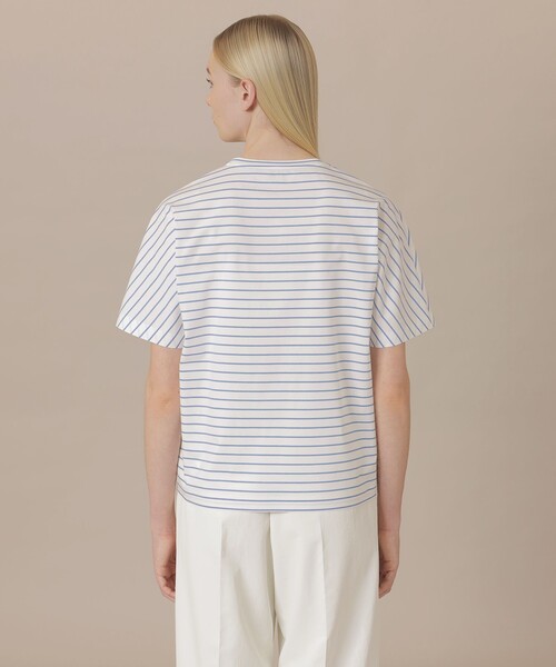MACKINTOSH LONDON（マッキントッシュ ロンドン）の「【The Essential Collection】プレーティング天竺ボーダーTシャツ（Tシャツ/カットソー・レディース・ブルー系その他2・38）」の5枚目の写真
