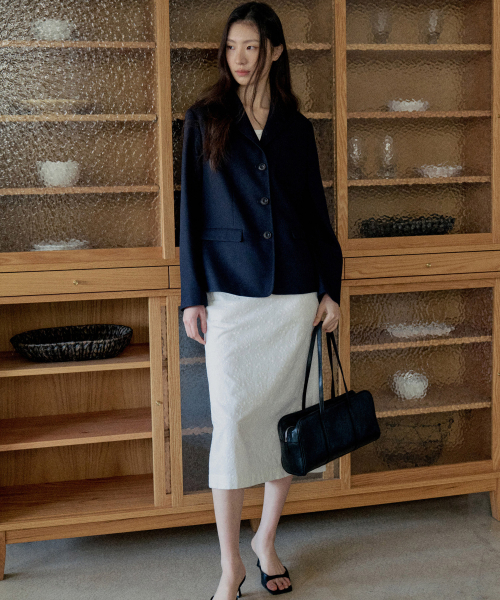 STEP AROUND(ステップアラウンド)の「Calm Tailored Single Jacket_NAVY(テーラードジャケット・レディース・その他・FREE)」の2枚目の写真