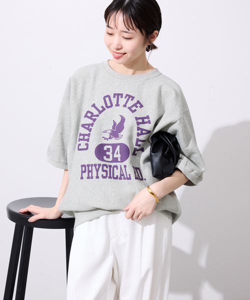 Champion(チャンピオン)の「Champion / チャンピオン 半袖スウェット C3-D004(Tシャツ/カットソー・レディース・ネイビー/ライトグレー・FREE)」の22枚目の写真