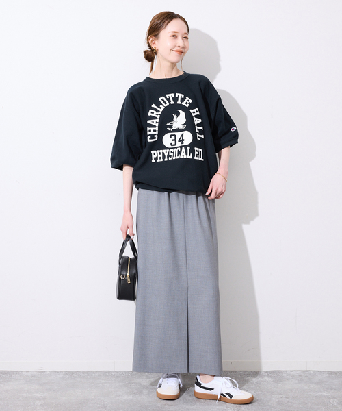 Champion(チャンピオン)の「Champion / チャンピオン 半袖スウェット C3-D004(Tシャツ/カットソー・レディース・ネイビー/ライトグレー・FREE)」の21枚目の写真