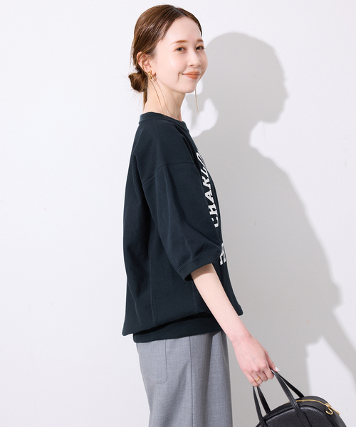 Champion(チャンピオン)の「Champion / チャンピオン 半袖スウェット C3-D004(Tシャツ/カットソー・レディース・ネイビー/ライトグレー・FREE)」の17枚目の写真