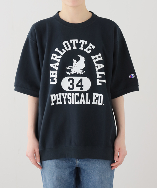 Champion(チャンピオン)の「Champion / チャンピオン 半袖スウェット C3-D004(Tシャツ/カットソー・レディース・ネイビー/ライトグレー・FREE)」の13枚目の写真