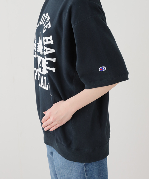Champion(チャンピオン)の「Champion / チャンピオン 半袖スウェット C3-D004(Tシャツ/カットソー・レディース・ネイビー/ライトグレー・FREE)」の9枚目の写真