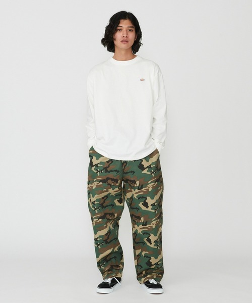 Dickies（ディッキーズ）の「Dickies/ディッキーズ TCツイルワークテーパードパンツ/ワークパンツ/ツイルイージーパンツ（その他パンツ・メンズ・カモフラージュ/チャコールグレー・MEDIUM/LARGE/X-LARGE）」の3枚目の写真