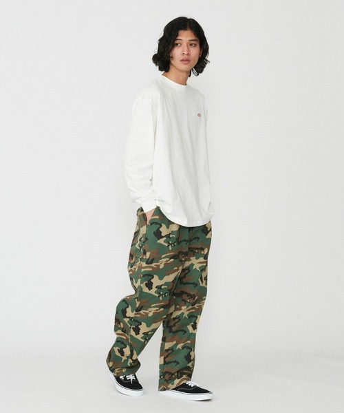 Dickies（ディッキーズ）の「Dickies/ディッキーズ TCツイルワークテーパードパンツ/ワークパンツ/ツイルイージーパンツ（その他パンツ・メンズ・カモフラージュ/チャコールグレー・MEDIUM/LARGE/X-LARGE）」の4枚目の写真
