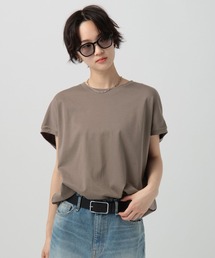 BAYFLOW | [二の腕やヒップもカバー]シルケットドルマン半袖Tシャツ(Tシャツ/カットソー)