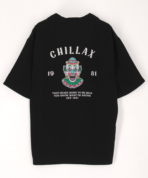 FREAK'S STORE(フリークスストア)の「限定展開 CHILLAX/チラックス シルキータッチ刺繍BIGシャツ(シャツ/ブラウス・メンズ・ブラック/ダークグレー/チャコールグレー・X-LARGE/LARGE/MEDIUM)」の2枚目の写真