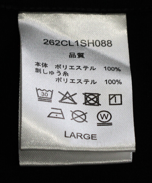 FREAK'S STORE(フリークスストア)の「限定展開 CHILLAX/チラックス シルキータッチ刺繍BIGシャツ(シャツ/ブラウス・メンズ・ブラック/ダークグレー/チャコールグレー・X-LARGE/LARGE/MEDIUM)」の8枚目の写真