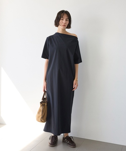 BABYLONE（バビロン）の「【多機能素材】ロングワンピース（ワンピース・レディース・ブラック/ブラウン・フリー）」の5枚目の写真