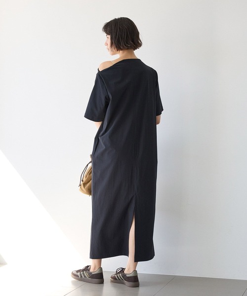 BABYLONE（バビロン）の「【多機能素材】ロングワンピース（ワンピース・レディース・ブラック/ブラウン・フリー）」の6枚目の写真