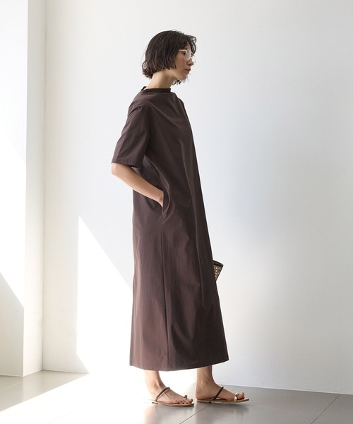 BABYLONE（バビロン）の「【多機能素材】ロングワンピース（ワンピース・レディース・ブラック/ブラウン・フリー）」の11枚目の写真