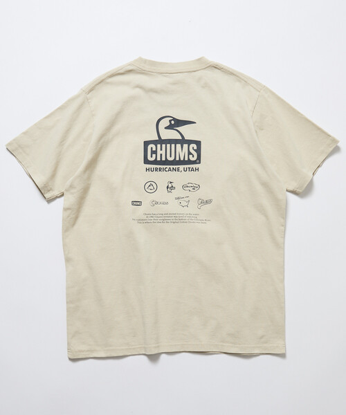 FREAK'S STORE(フリークスストア)の「限定展開 CHUMS×FREAK'S STORE 別注 ヒストリー バックプリント クルーネックTシャツ チャムス(Tシャツ/カットソー・メンズ・ネイビー/ベージュ/ブラック/ホワイト・MEDIUM/SMALL/X-LARGE/LARGE)」の13枚目の写真