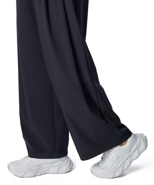 UNDER ARMOUR(アンダーアーマー)の「UAライバル ウーブン ワイド パンツ(ライフスタイル/レディース)(その他パンツ・レディース・ブラック・M/XL/L/S)」の4枚目の写真