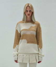 LOOSE COLOR MIX KNIT (beige)