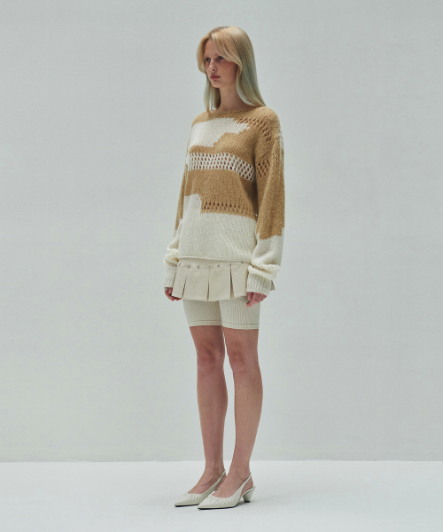 DIAGONAL(ダイアゴナル)の「LOOSE COLOR MIX KNIT (beige)(ニット/セーター・レディース・その他・FREE)」の14枚目の写真