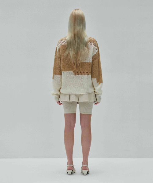 DIAGONAL(ダイアゴナル)の「LOOSE COLOR MIX KNIT (beige)(ニット/セーター・レディース・その他・FREE)」の8枚目の写真