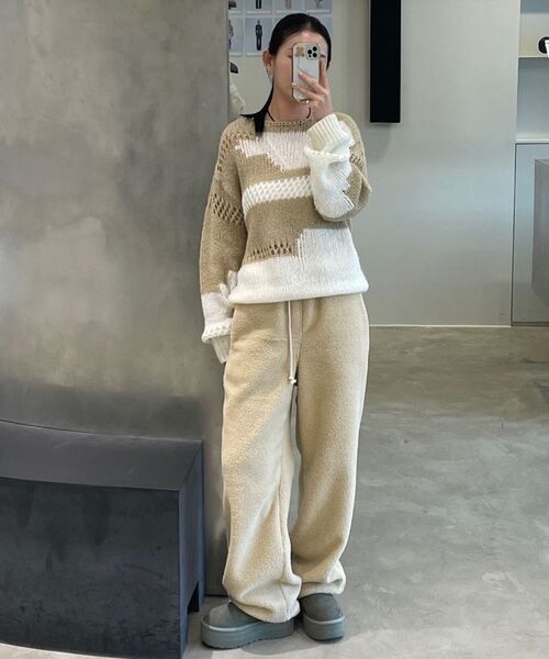 DIAGONAL(ダイアゴナル)の「LOOSE COLOR MIX KNIT (beige)(ニット/セーター・レディース・その他・FREE)」の9枚目の写真