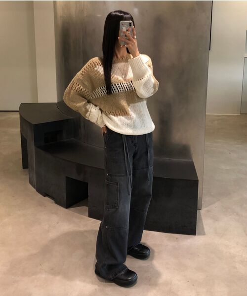 DIAGONAL(ダイアゴナル)の「LOOSE COLOR MIX KNIT (beige)(ニット/セーター・レディース・その他・FREE)」の11枚目の写真