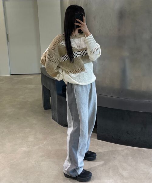DIAGONAL(ダイアゴナル)の「LOOSE COLOR MIX KNIT (beige)(ニット/セーター・レディース・その他・FREE)」の12枚目の写真