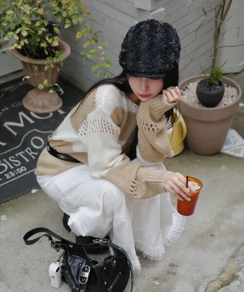 DIAGONAL(ダイアゴナル)の「LOOSE COLOR MIX KNIT (beige)(ニット/セーター・レディース・その他・FREE)」の13枚目の写真